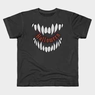 Halloween Scary Teeth Kids T-Shirt